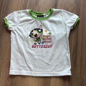 Y2K Cartoon Network The Powerpuff Girls Buttercup Girls T Shirt Size Small 5-6